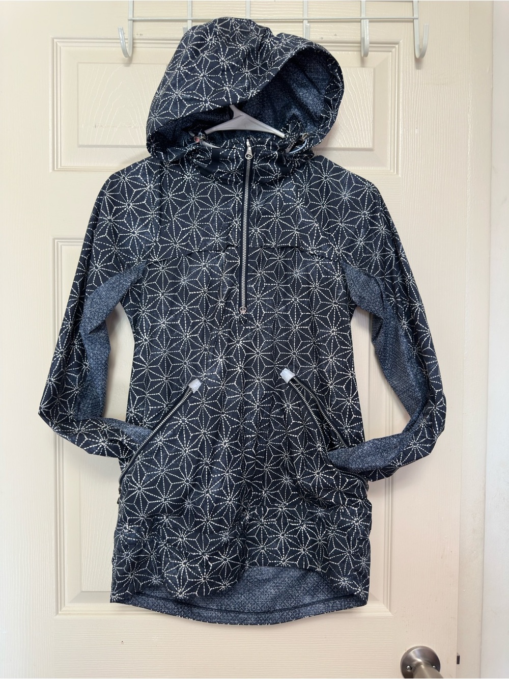 lululemon athletica Navy Star-Print Hooded Jacket